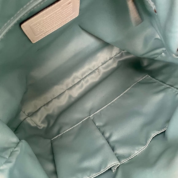 Cream Leather Coach Purse - Picture 4 of 7